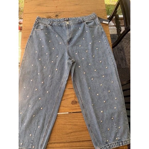 Future Collective Denim - Future Collective Studded Denim Jeans